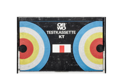 "ORWO" test cassette "KT", 1988, collection Werkbundarchiv Museum der Dinge