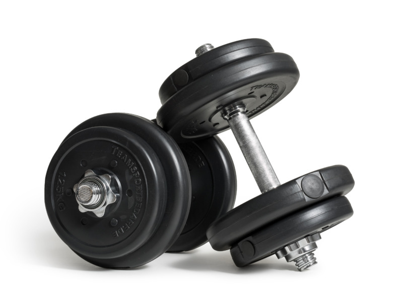 Two dumbells